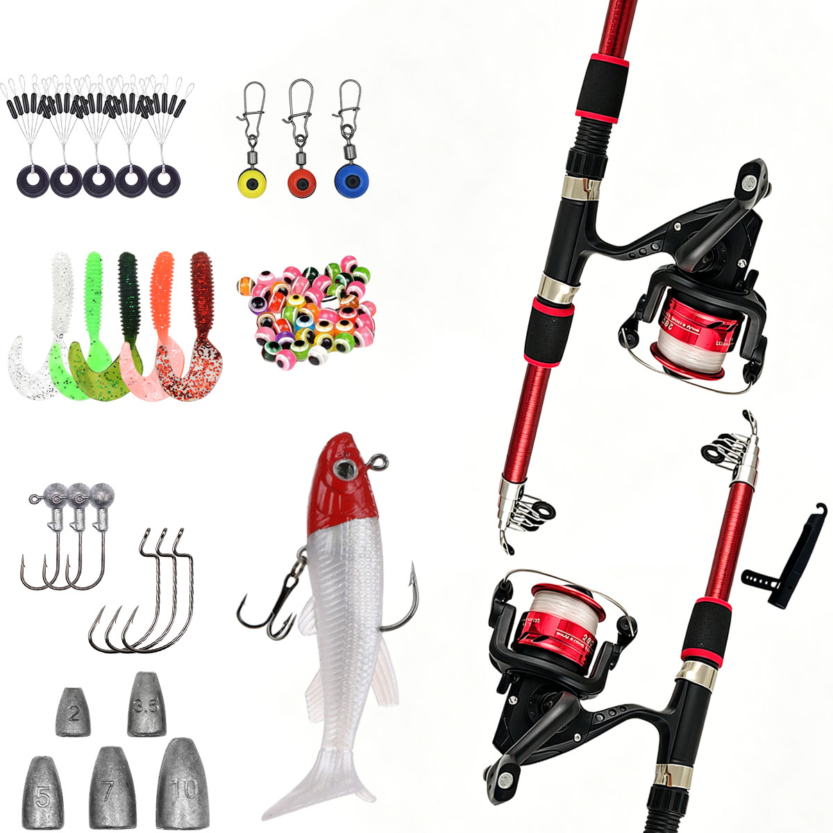Spinning Fishing Rod and Reel  - đánh giá và giá Spincast Reel
